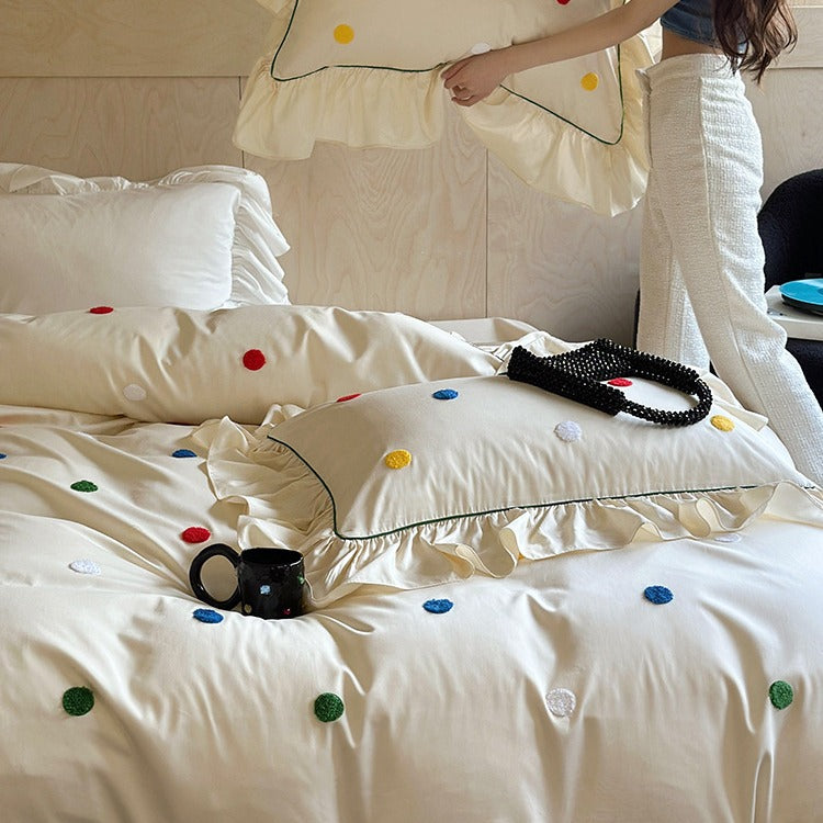 Colourful Polka Dots Bedding Set