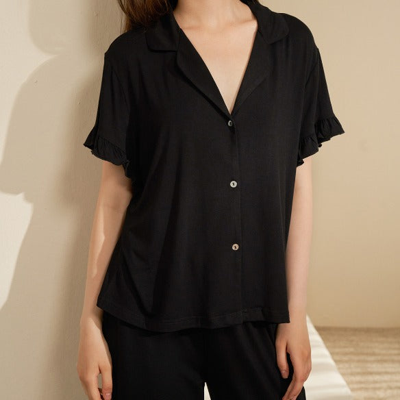 Black Swan Frilled Loungewear