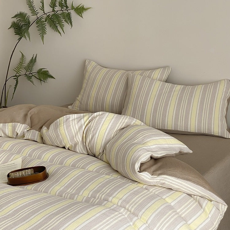 Springtime Striped Bedding Set