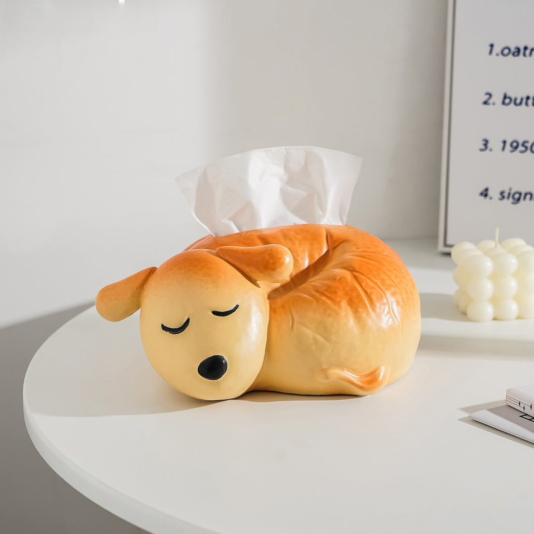 Cute Puppy Tissue Box Decor