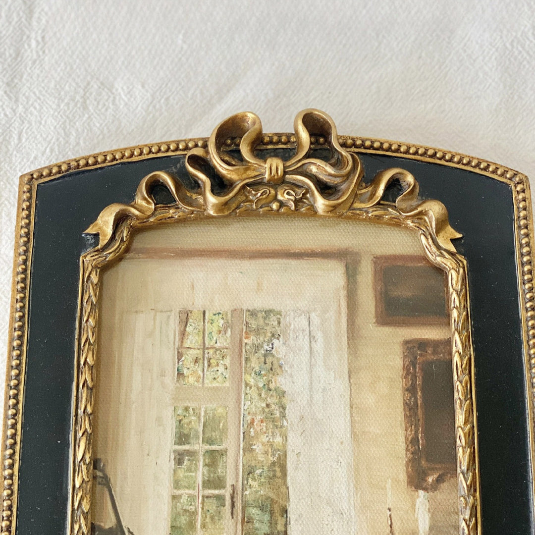 Antique Beaded Bow Frame