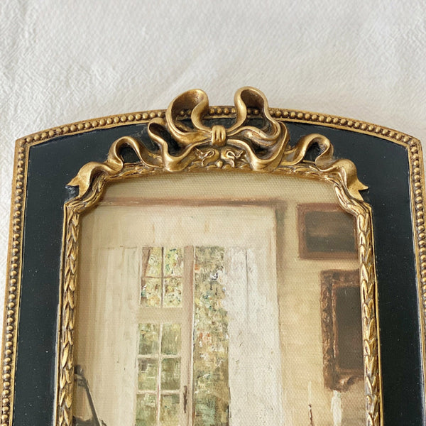 Antique Beaded Bow Frame