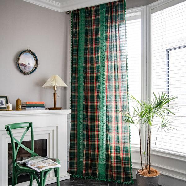 Tartan Lace Curtain