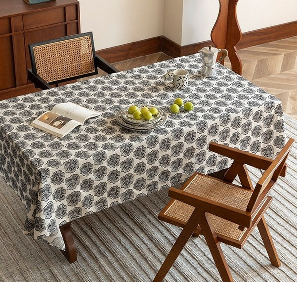 Grey Lotus Table Cloth