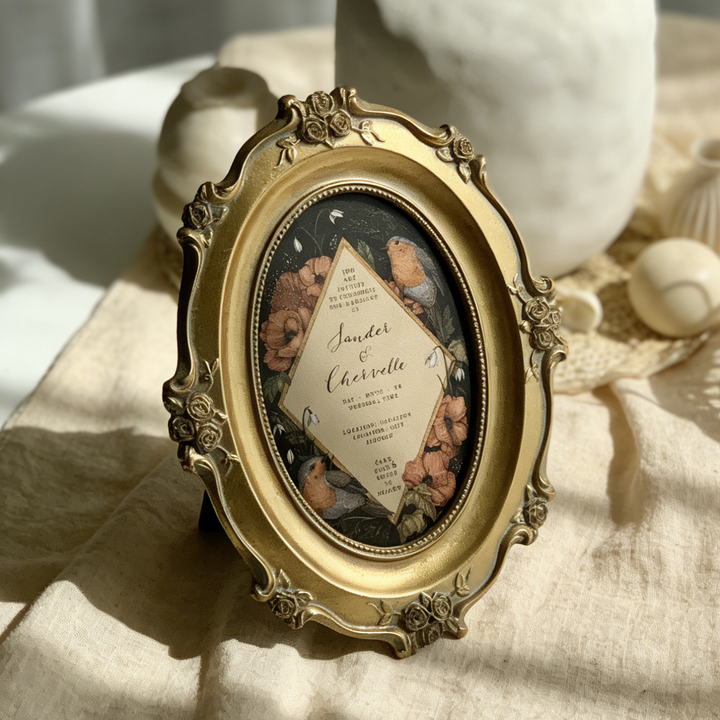 Rose Garden Oval Frame