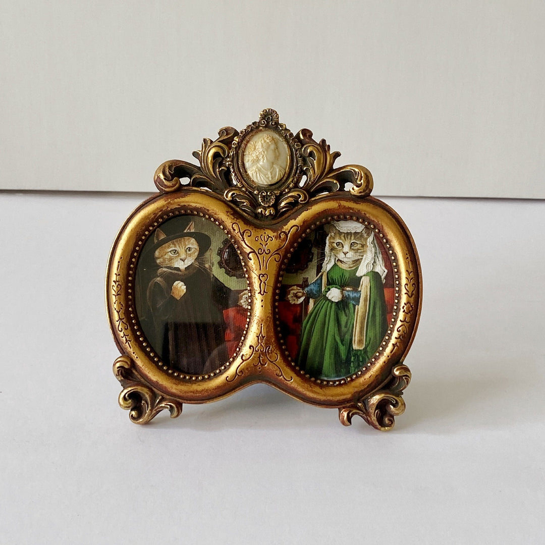 Ornate Victorian Dual Photo Frame
