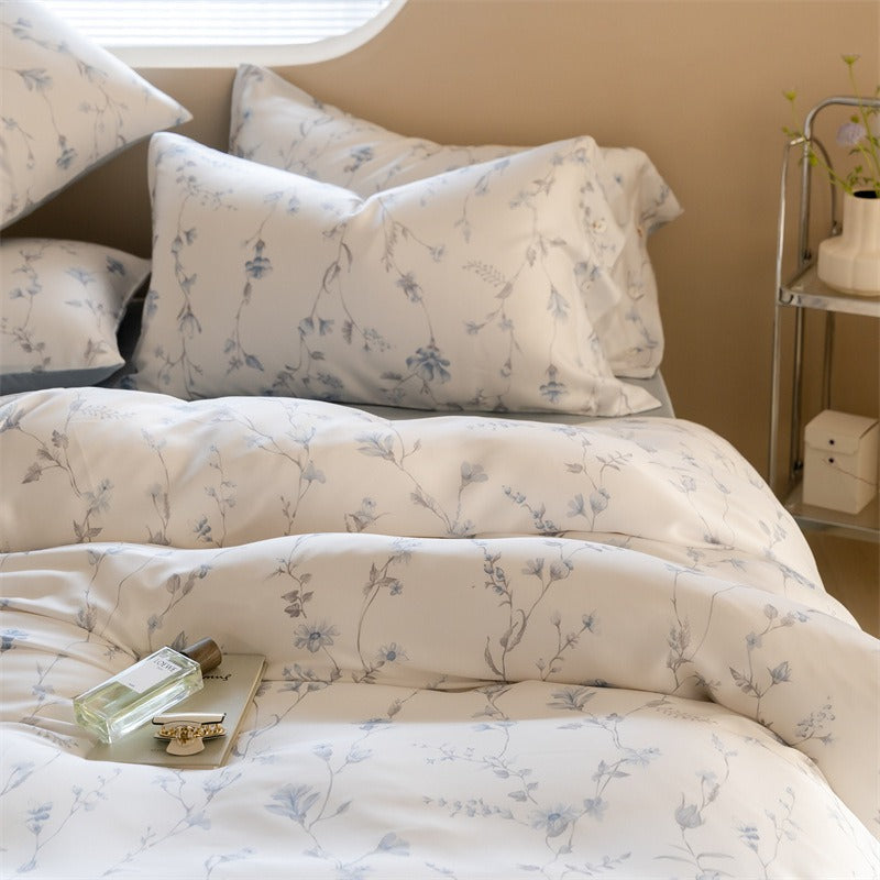 Blue Garden Lyocell Bedding Set