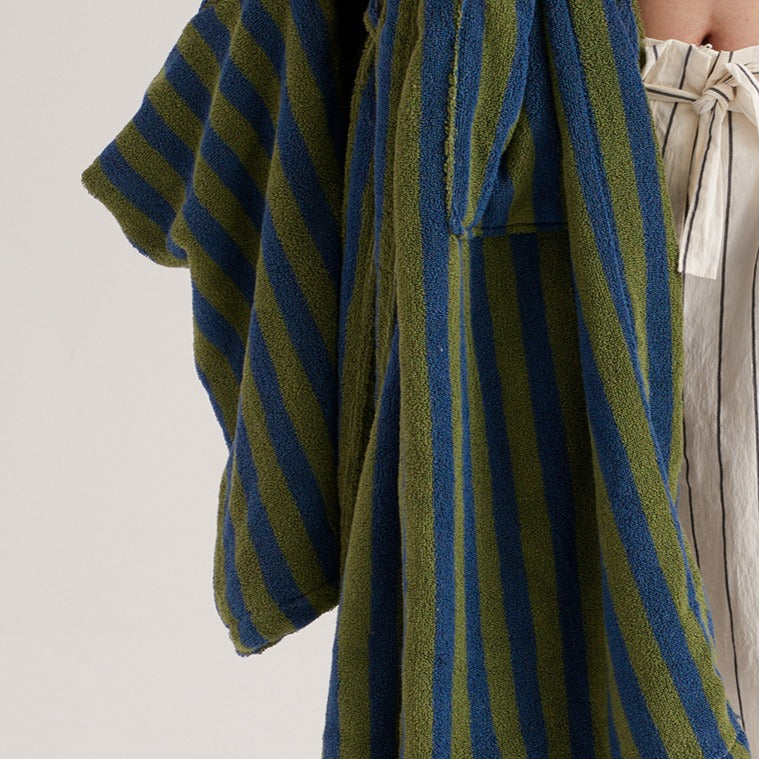 Beach Villa Striped Bathrobe Unisex Collection