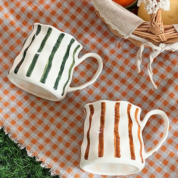 Earth Stripe Wavy Mug