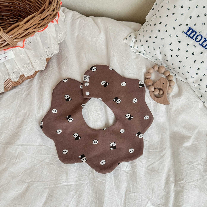Mocha Petal Bib Set