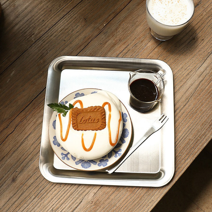 Dessert Time Metal Silver Tray Collection