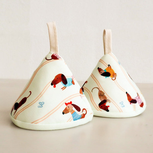 Animal Party Triangle Pot Holder Set