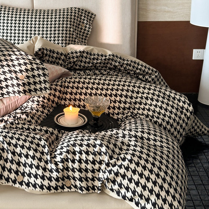 Lumina Houndstooth Bedding Set