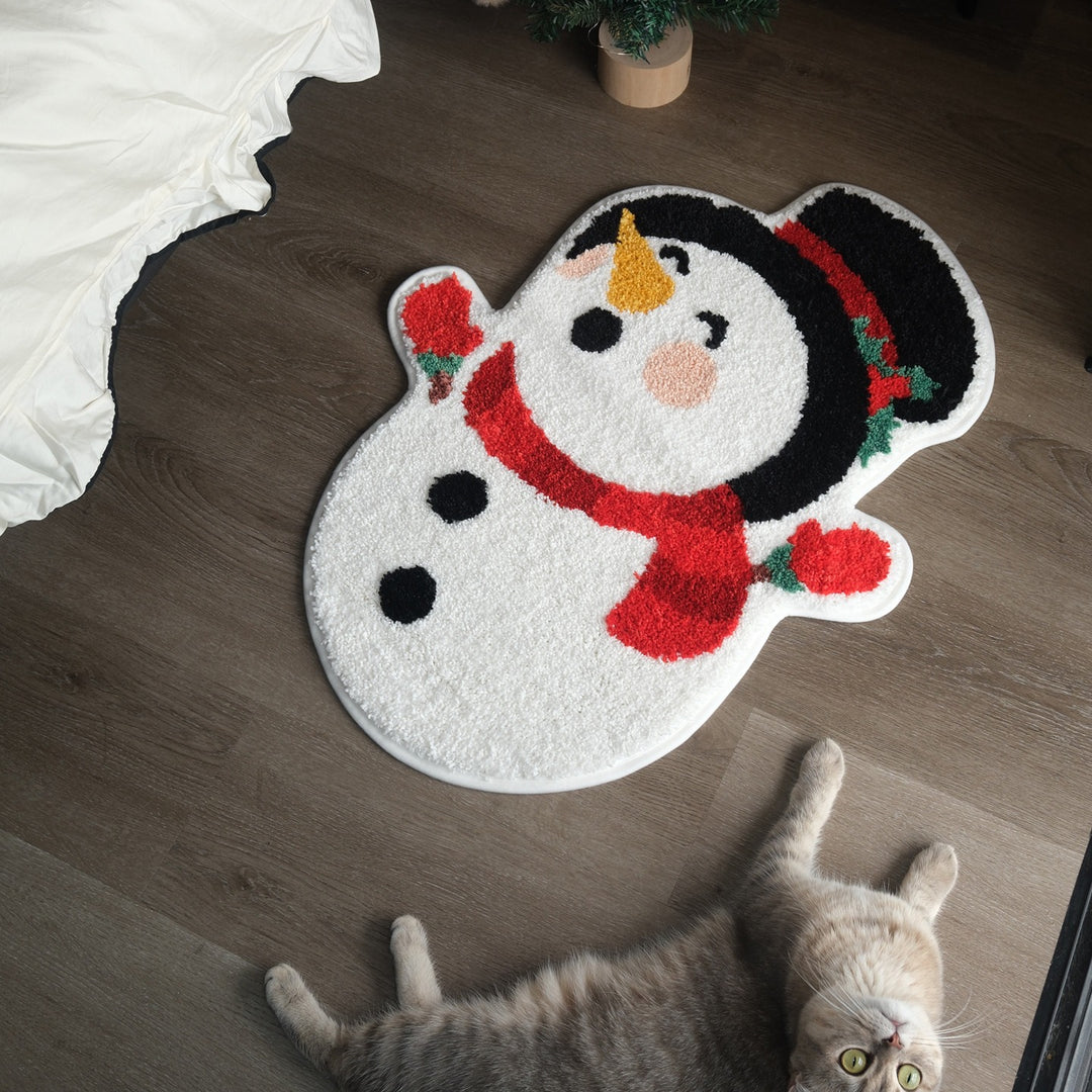 Happy Snowman Rug
