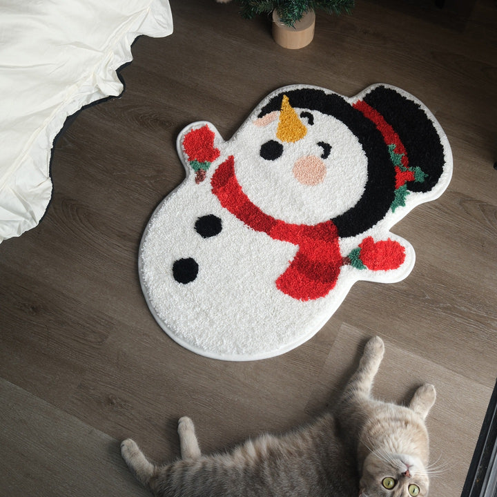 Happy Snowman Rug
