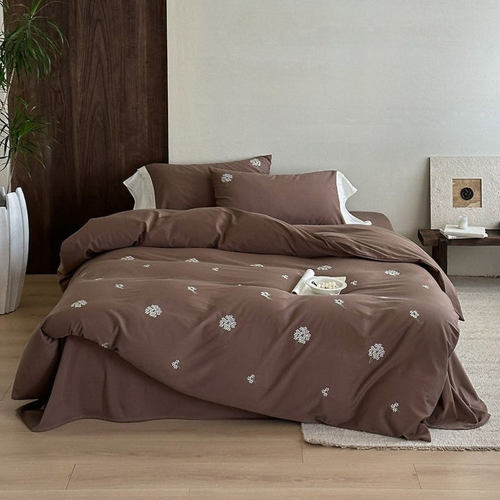 Dandelion Embroidery Bedding Set