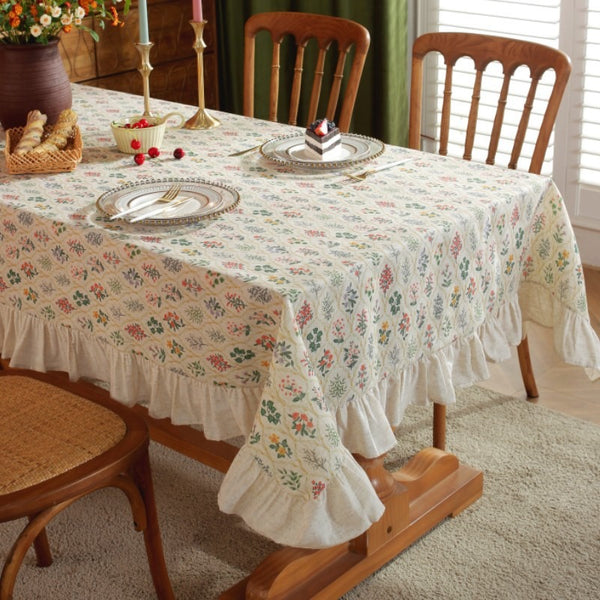 Countryside Floral Check Table Cloth