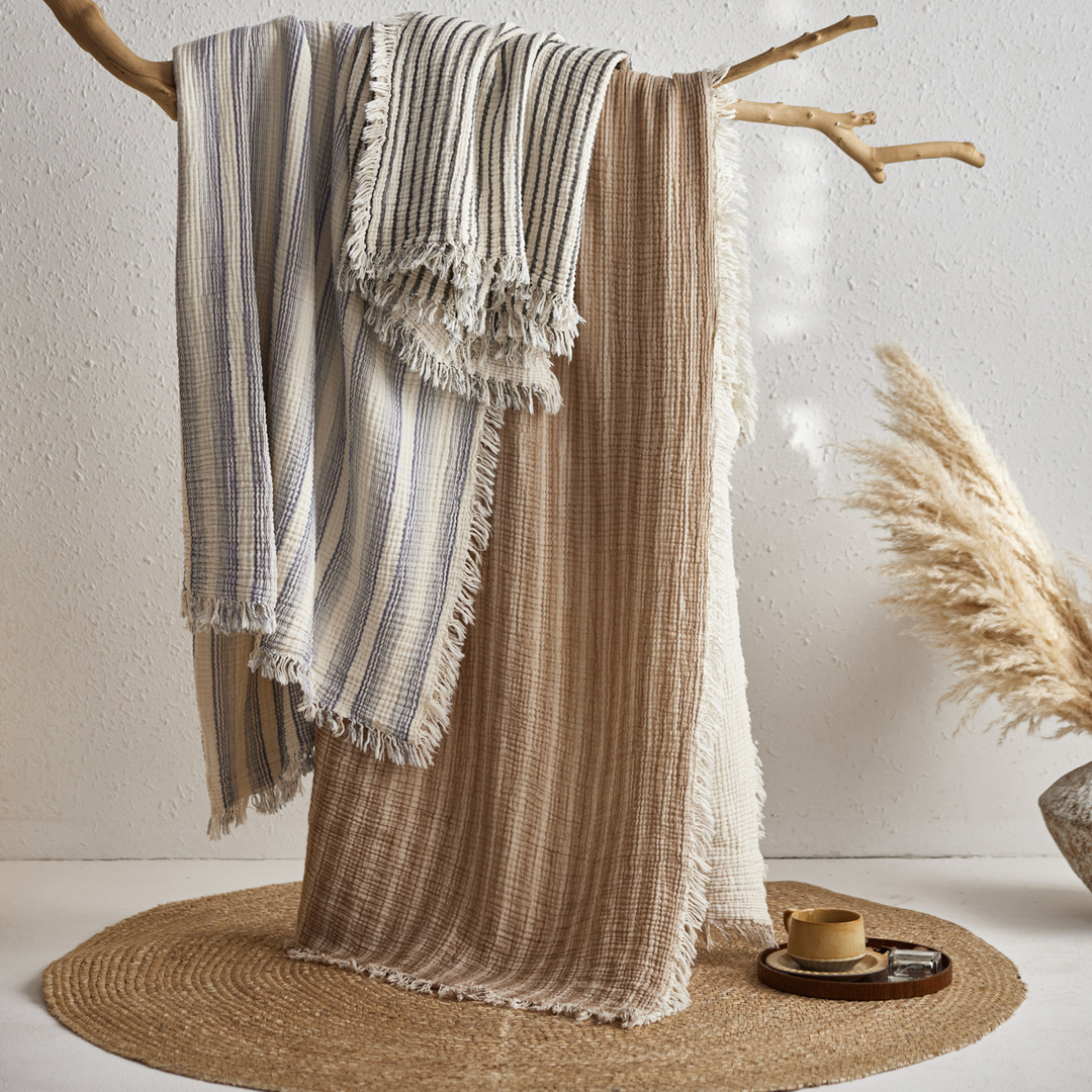 Woven Stripe Throw Blanket