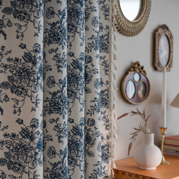 Blue Dream Tassel Curtain