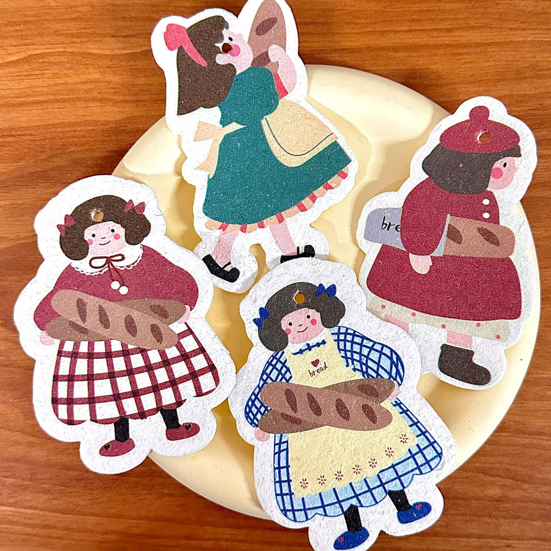 Bread Girl Dish Sponge Set