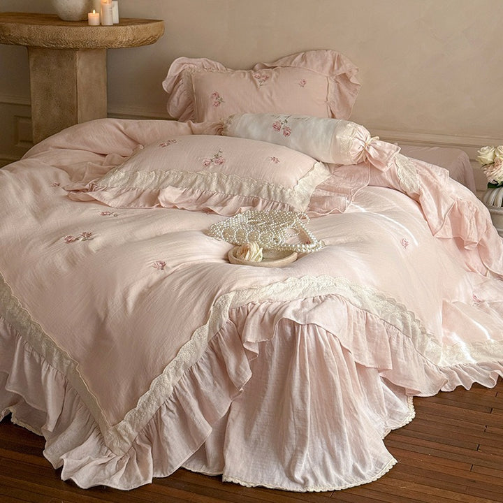 Provence Rose Lace Bedding