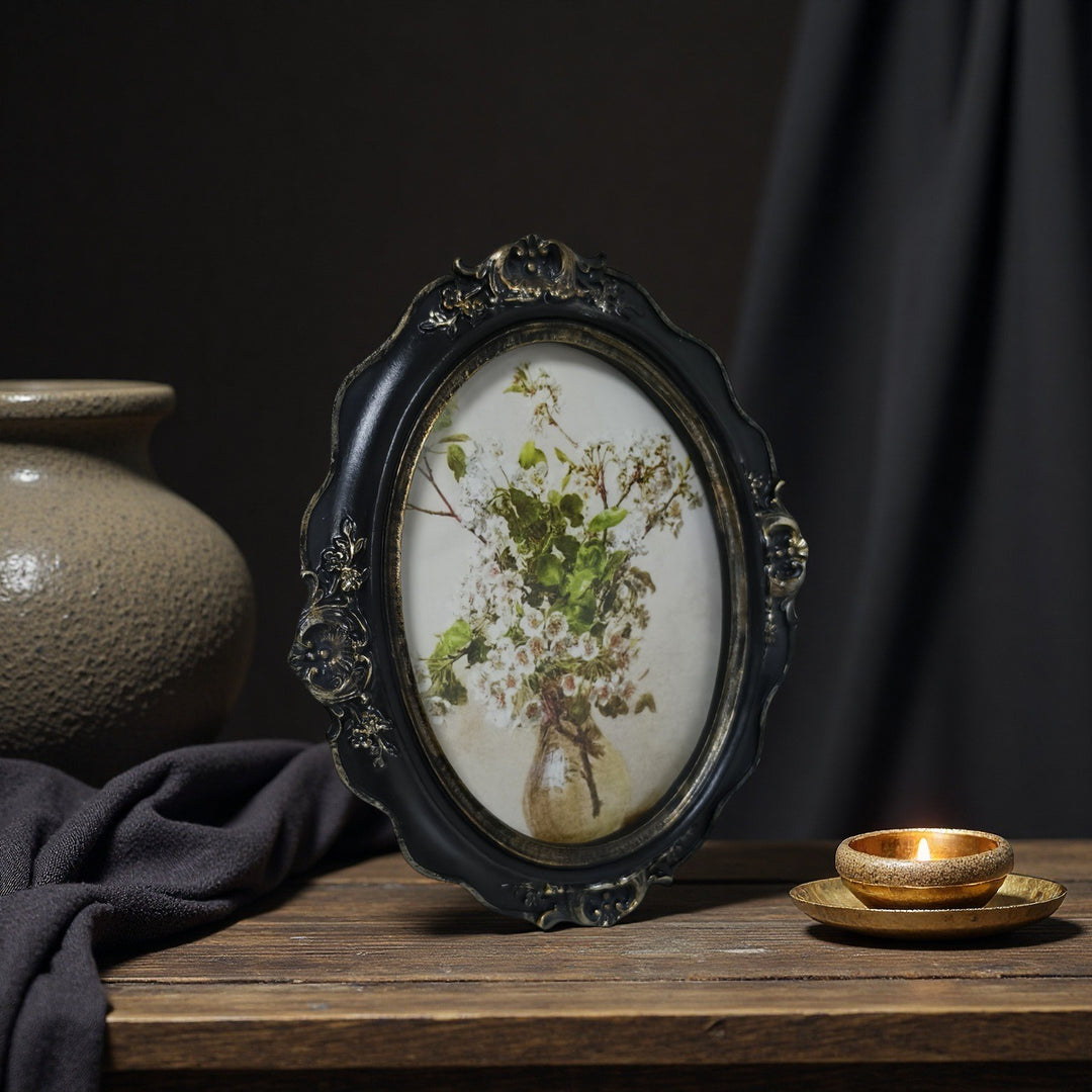 Mystery Bud Oval Frame