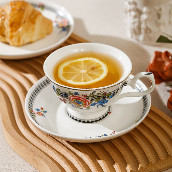 Blooming Peony Lace Teacup Set