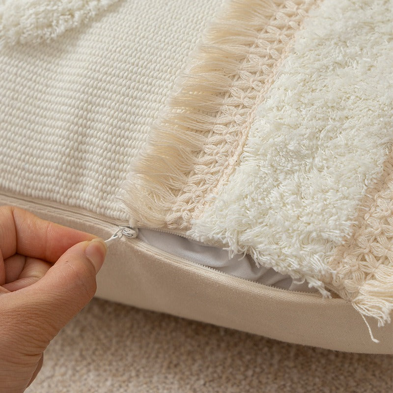 Cream Plush Cushion Collection