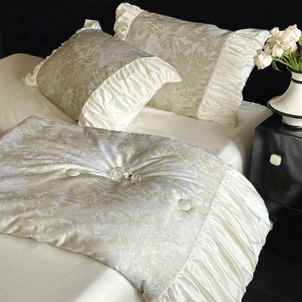 Parisian Ruffle Lyocell Summer Quilted Blanket