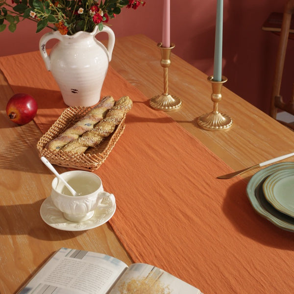 Pumpkin Ruffle Table Runner