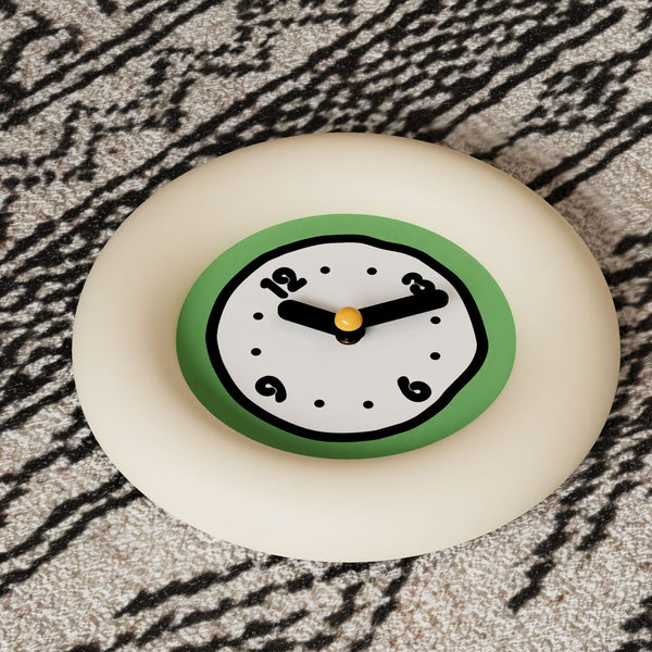 Creamy Matcha Wall Clock