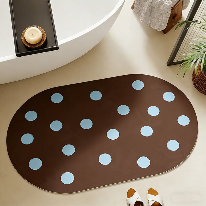Mint Chip Dot Bath Mat