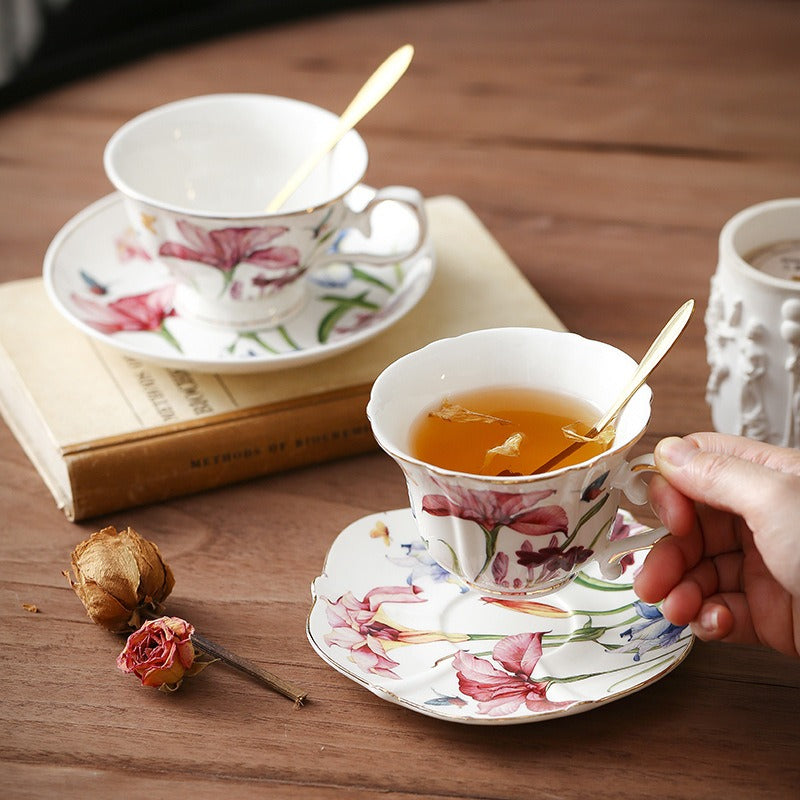 Watercolour Iris Teacup Set