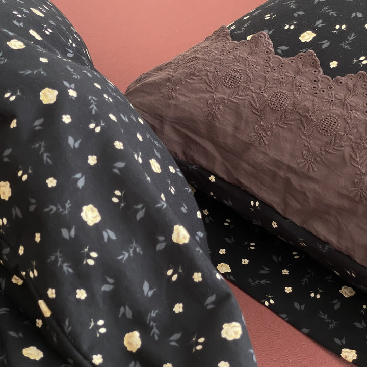 Midnight Bloom Cloud Bedding Set