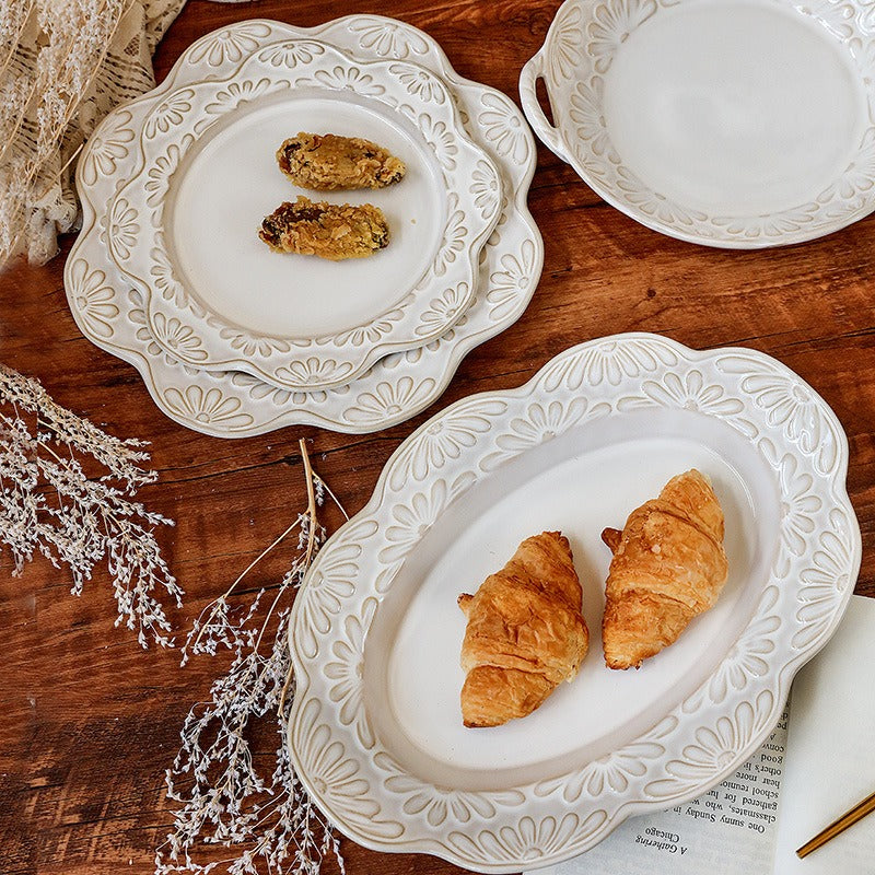 Garland Embossed Ceramic Dining Collection
