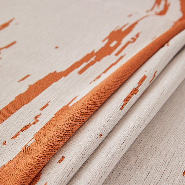 Warm Orange Artistic Stripes Sofa Cover