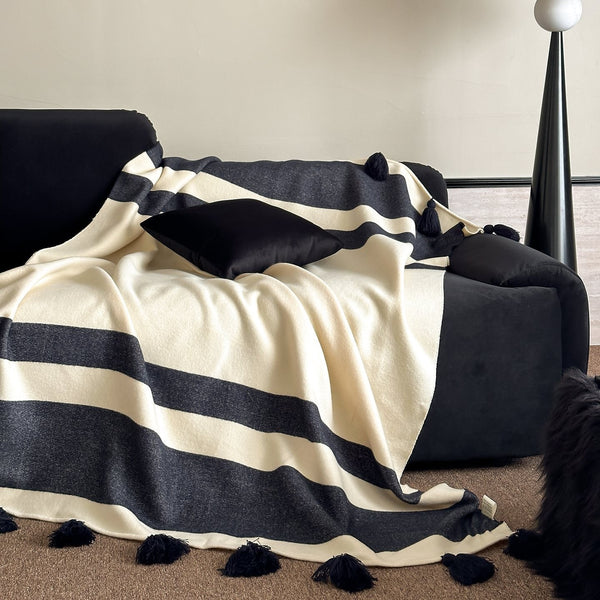 Vinyl Groove Fringe Blanket
