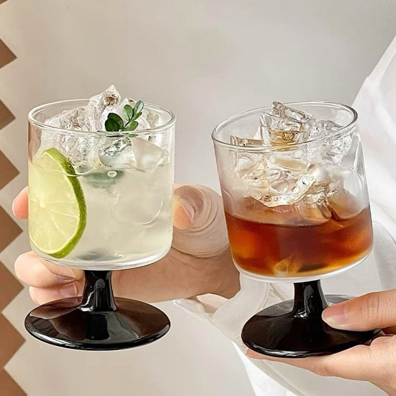 Stockholm Black Wine Glass Set