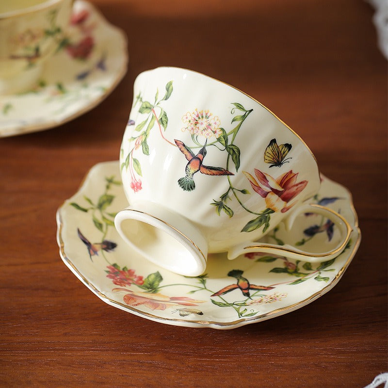 Hummingbird in Spring Teacup Set