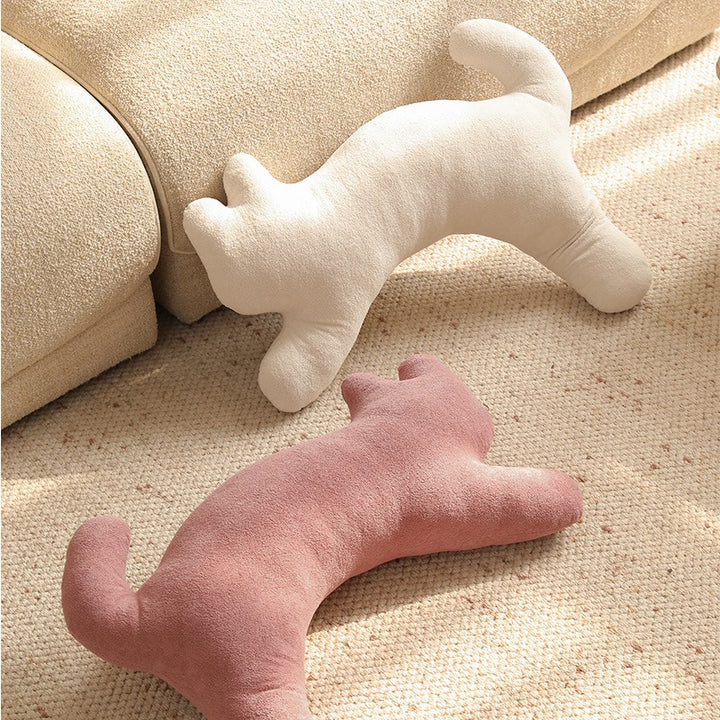 Stretching Kitty Pillow