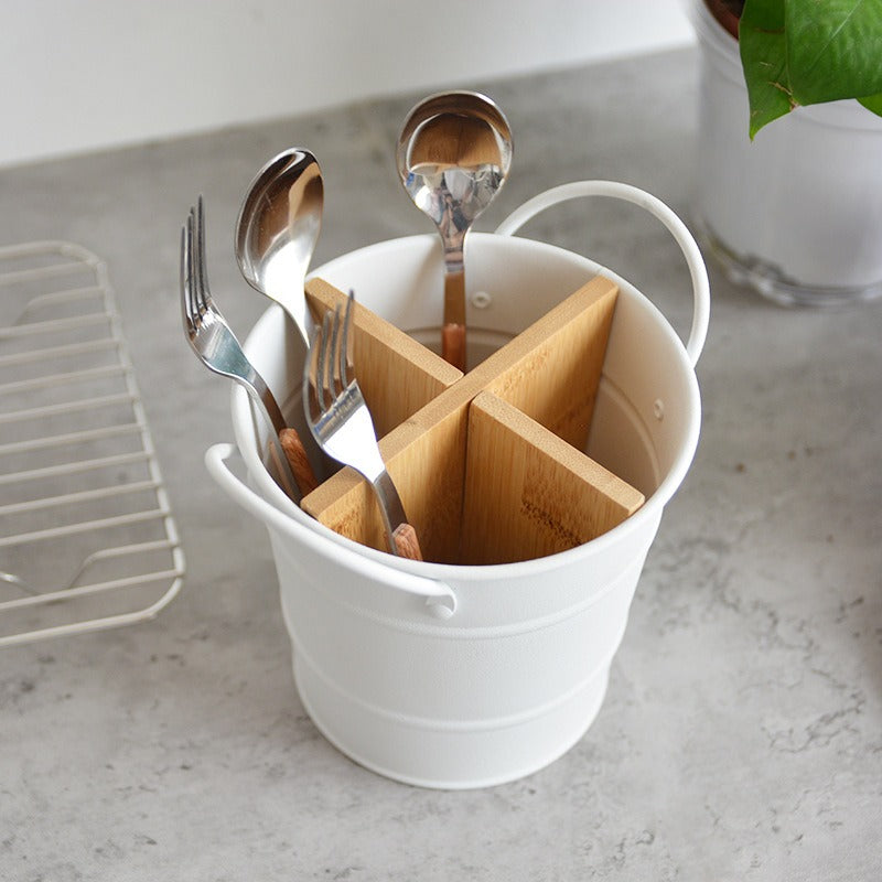 Minimalist Cutlery Storage Bucket