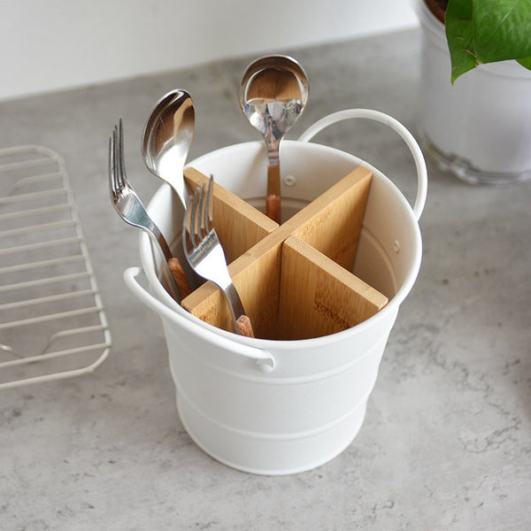 Minimalist Cutlery Storage Bucket