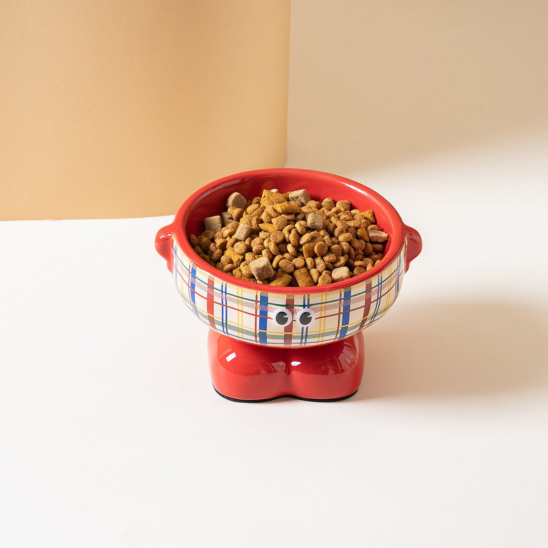 Tartan Little Monster Pet Bowl