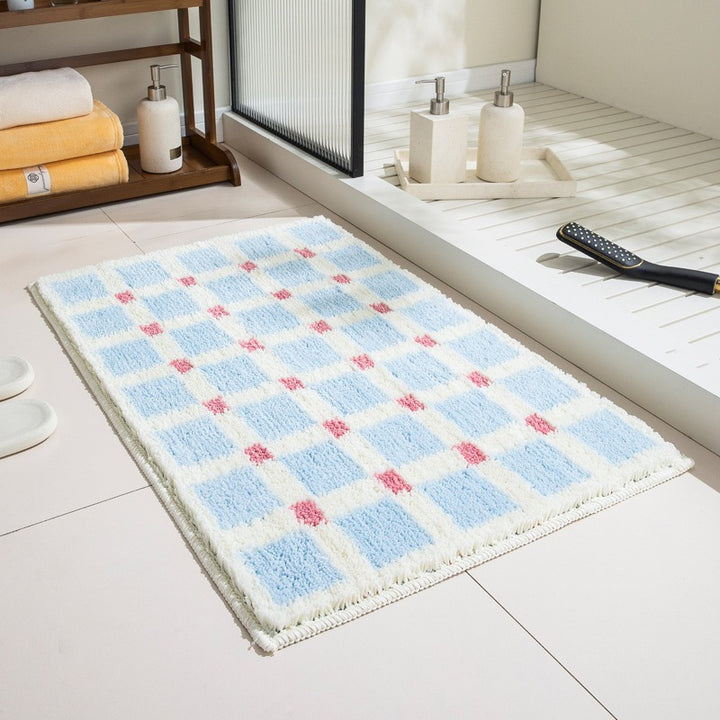 Pale Gingham Rug