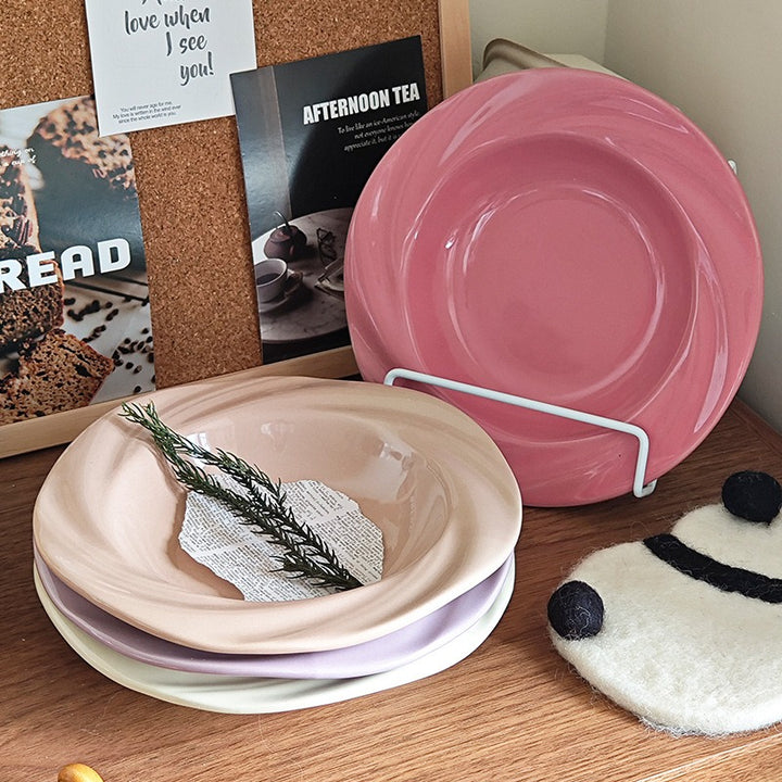 Floral Rose Plate Set