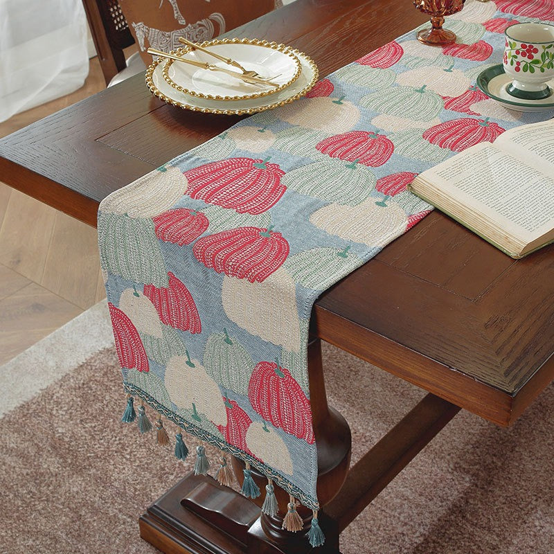 Pumpkin Art Table Runner
