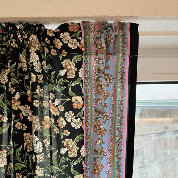 Black Magic Garden Cabinet Curtain