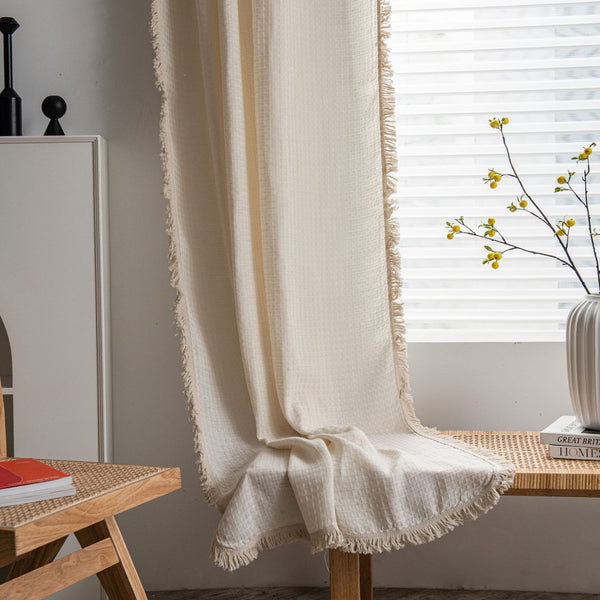 Waffle Tassel Curtain