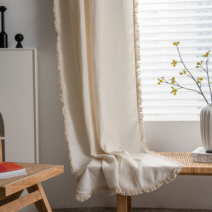 Waffle Tassel Curtain