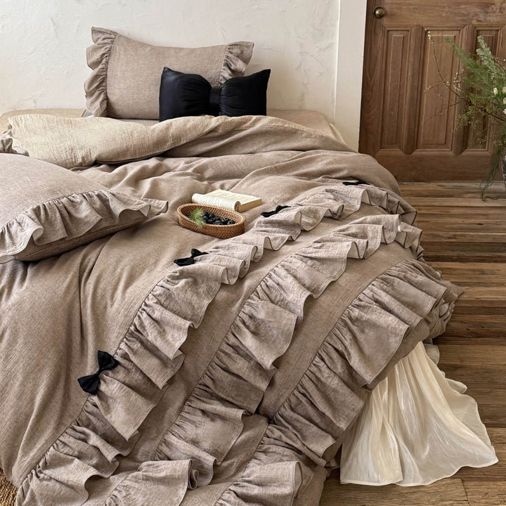 Vintage Cocoa Milk Bedding Set